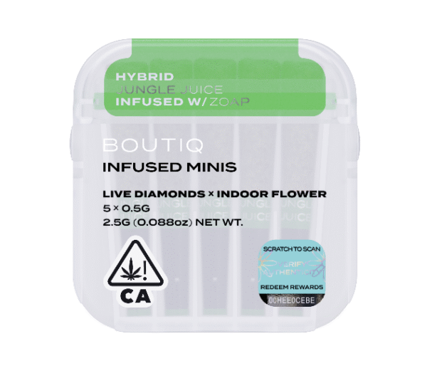 Boutiq Infused Minis Pre Rolls Jungle Juice x Zoap